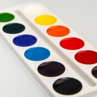 Акварель медовая 12 цветов в картонной коробке, без кисти, "Тачки", Тачки