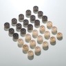 Набор фишек для нард, дерево, d=1.9 cм, h=0.9 cм, 30 шт