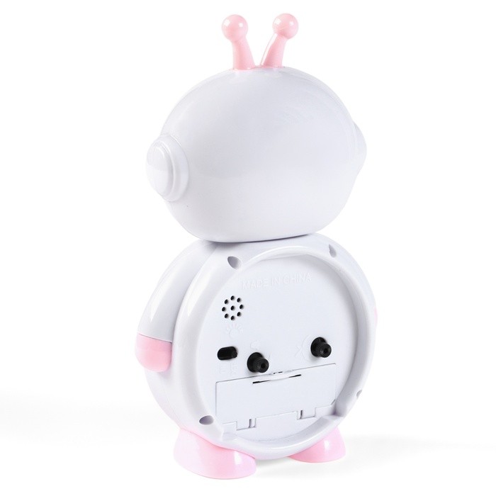 Часы - будильник настольные «Робот», дискретный ход, циферблат d-7.5 см, 17×11 см, АА