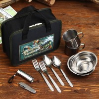 Подарочный набор для пикника «Хороший рыбак», 10 предметов