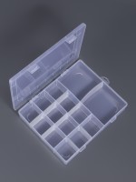 Органайзер для хранения мелочей, 14 ячеек, 21×17×4 см, прозрачный