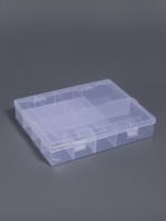 Органайзер для хранения мелочей, 14 ячеек, 21×17×4 см, прозрачный