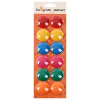 Набор магнитов для доски, 12 шт., d-3 см, на блистере