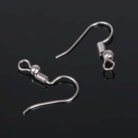 Швензы-крючки с бусиной СМ-214, (набор 5 пар), цвет чернёная медь