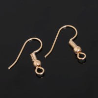 Швензы-крючки с бусиной СМ-214, (набор 5 пар), цвет чернёная медь