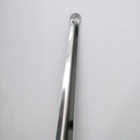 Ложка для обуви Доляна, с кольцом, металлическая, 45×4.5 см, нержавеющая сталь