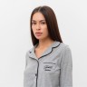 Пижама женская (рубашка, брюки) KAFTAN Sweat home, размер 40-42, серая