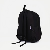 Рюкзак на молнии, 4 наружных кармана, цвет сиреневый