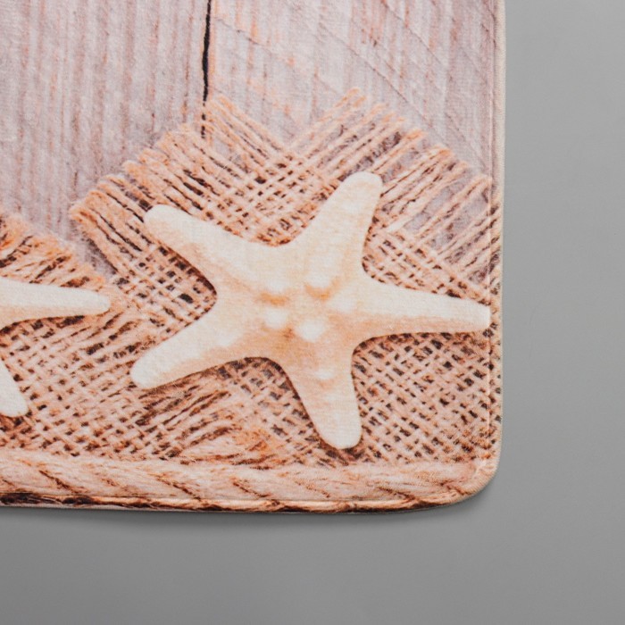 Коврик Доляна «Морские звёзды», 74×44 см Коврик Доляна «Морские звёзды», 74×44 см