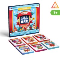 Новогодний набор игр «Новый год: Party box. Играй и объясняй. 6 в 1», по 20 карт в каждой игре, 7+
