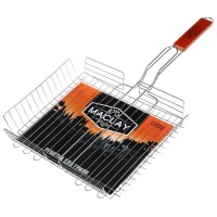 Решётка-гриль универсальная Maclay, нержавеющая сталь, размер 56 x 31 см, рабочая поверхность 31 x 26 см