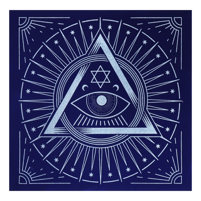 Скатерть для гадания бархатная «Глаз Оракула», 50×50 см, 16+