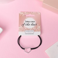 Резинка для волос «Дафна», сердце, 4.5 см