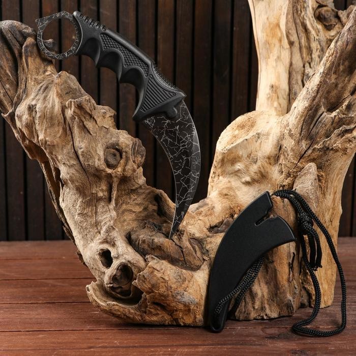 Нож-керамбит «Коготь орла», 20 см, клинок 90 мм/2.6 мм, серебристый