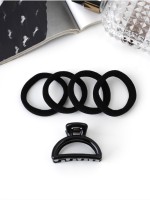 Набор для волос «Вивьен», 4 резинки 5.5 см, краб 4 см, дуга, чёрный