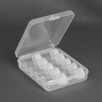 Набор баночек для хранения мелочей, d=2.1×3.6 см, 10 шт., в контейнере, 11.5×9×2.7 см