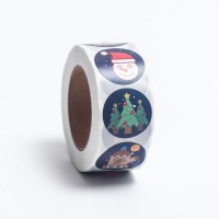 Наклейки в рулоне "Новогоднее настроение", 500 шт,2,5 х 2,5 см