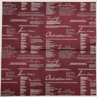 Пленка для цветов и букетов «Новости Love», винный, 58×58 см