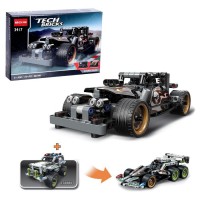 Конструктор с инерционным механизмом «Полицейский джип», 185 деталей