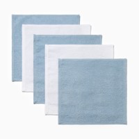 Набор махровых полотенец Этель «Новогодняя открытка» 30×30 см -5 шт., 100% хл, 340 г/м²