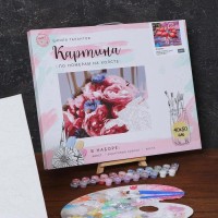 Картина по номерам на холсте с подрамником «Фламинго» 40х50 см