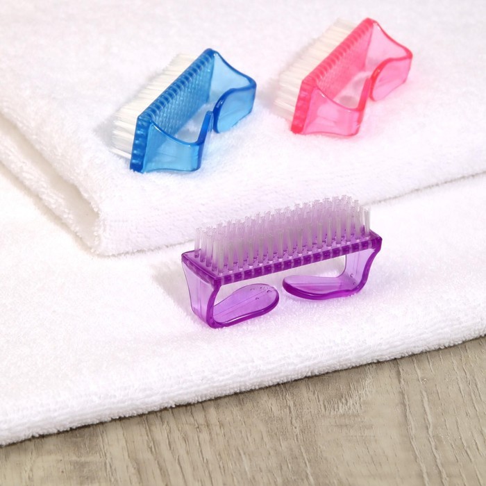 Щётка для маникюра/педикюра, 8 см, цвет МИКС