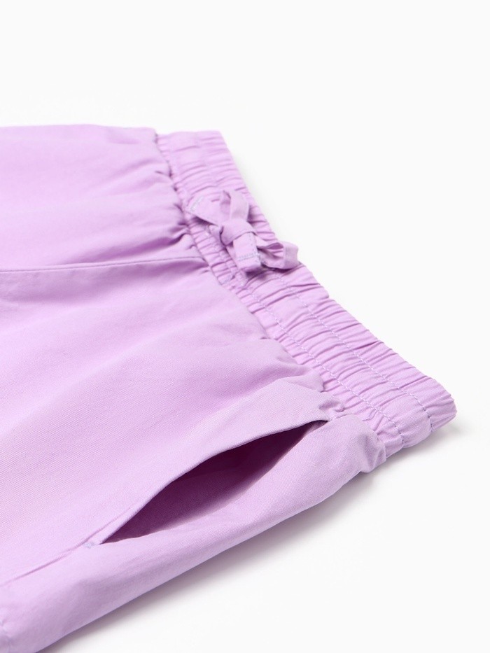 Хлопковые шорты для девочек KAFTAN, рост 110 см, сиреневые