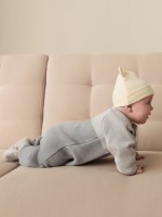 Комбинезон вязаный Крошка Я "Мордочка", рост 80-86 см, серый