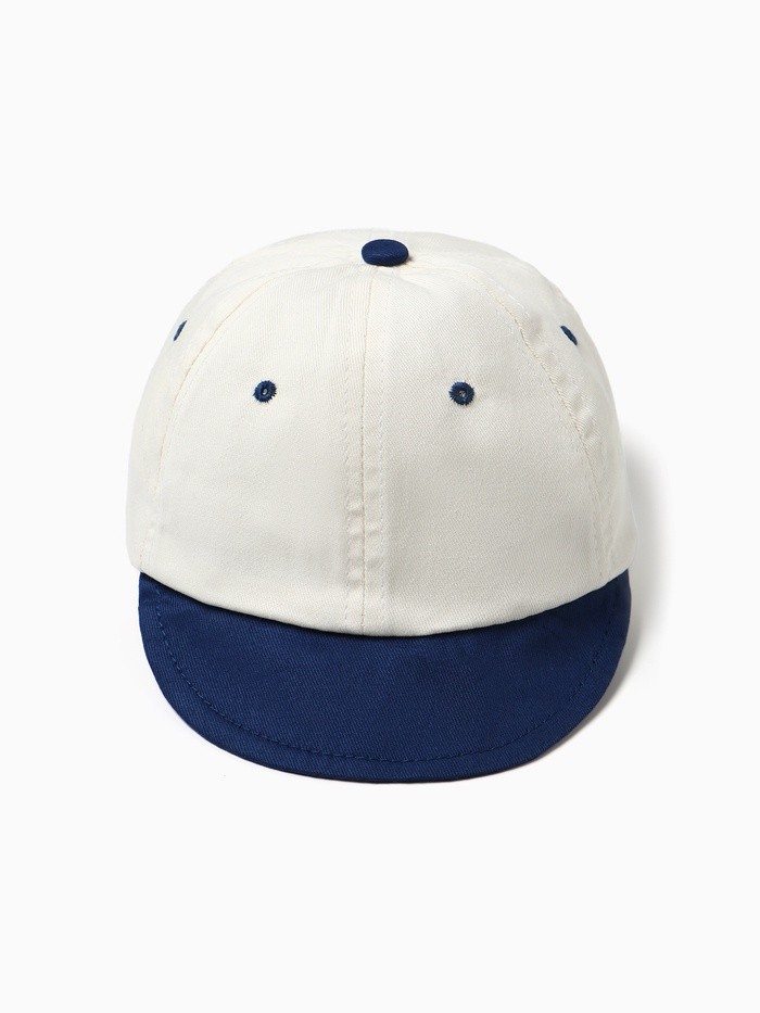 Кепка Крошка Я, размер 46-48, бежевая/синяя