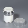 Баночка для хранения, с дозатором, 30 мл, белая, серая Баночка для хранения, с дозатором, 30 мл, белая, серая