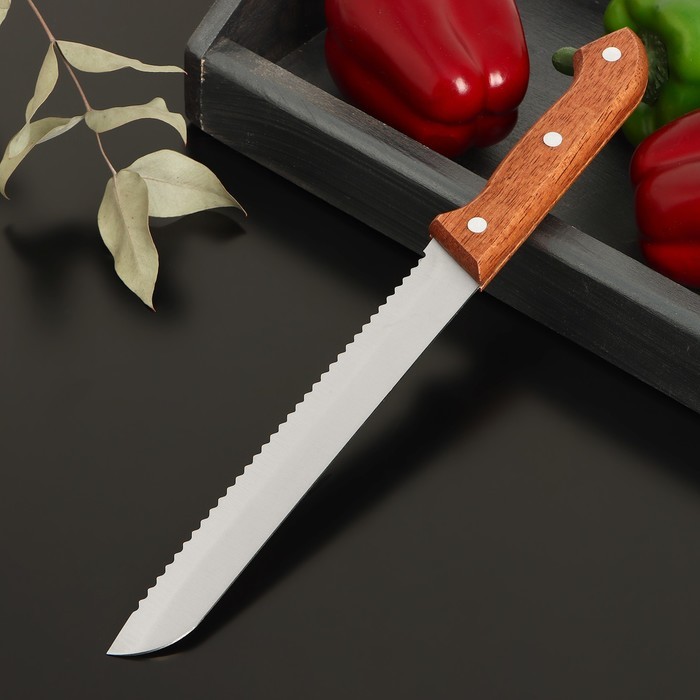 Нож хлебный Доляна Ecology, лезвие 20 см