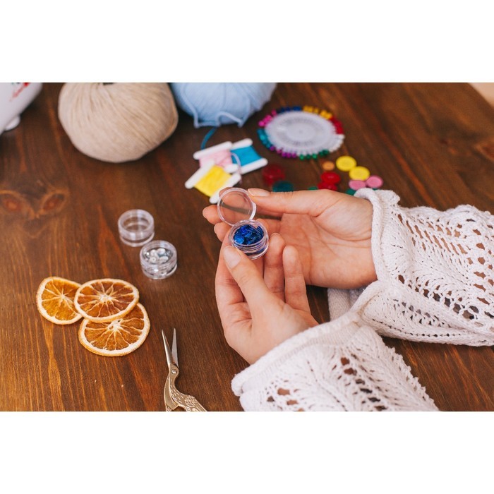 Набор баночек для мелочей, d=3×1.5 см, 5 мл, 3 шт., прозрачный Набор баночек для мелочей, d=3×1.5 см, 5 мл, 3 шт., прозрачный