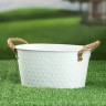 Кашпо "Финелла", 20х14х10см белое Кашпо "Финелла", 20х14х10см белое