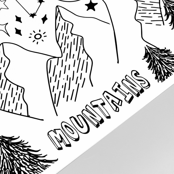 Наклейка пластик интерьерная цветная "Космическое путешествие" набор 2 листа 30х60 см