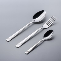 Набор столовый «Аппетит», 18 предметов, (М15), в картонной коробке ВИТРИНА (НД), цвет серебряный