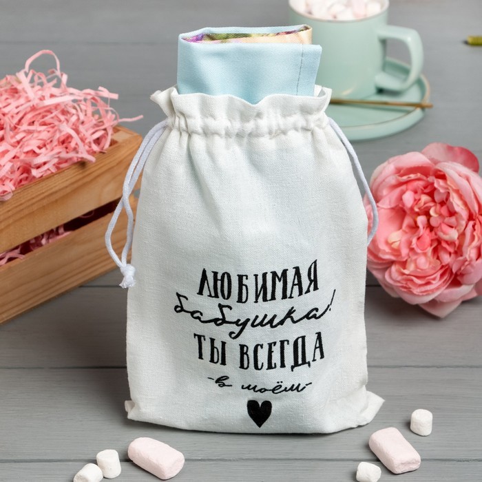 Набор подарочный "Любимая бабушка" полотенце 40х73см, лопатка