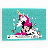 Альбом для рисования на скрепке, А4, 24 листа, "Единорог", Минни Маус