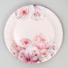 Набор бумажной посуды «Нежные пионы»