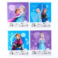 Тетрадь в линейку 18 листов, 20 штук, обложка бумага мелованная, Холодное сердце