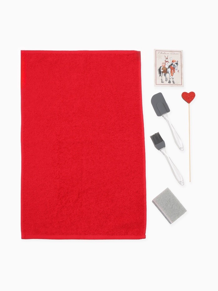 Набор подарочный Доляна «Большой удачи», 6 предметов, полотенце и аксессуары