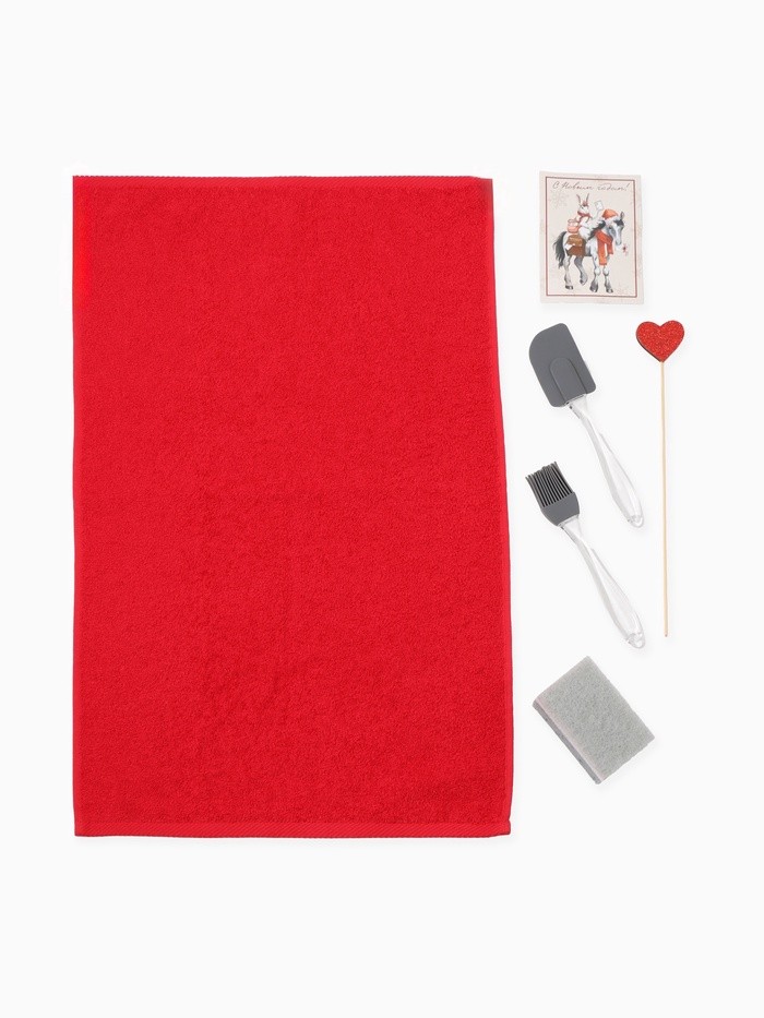 Набор подарочный Доляна «Большой удачи», 6 предметов, полотенце и аксессуары