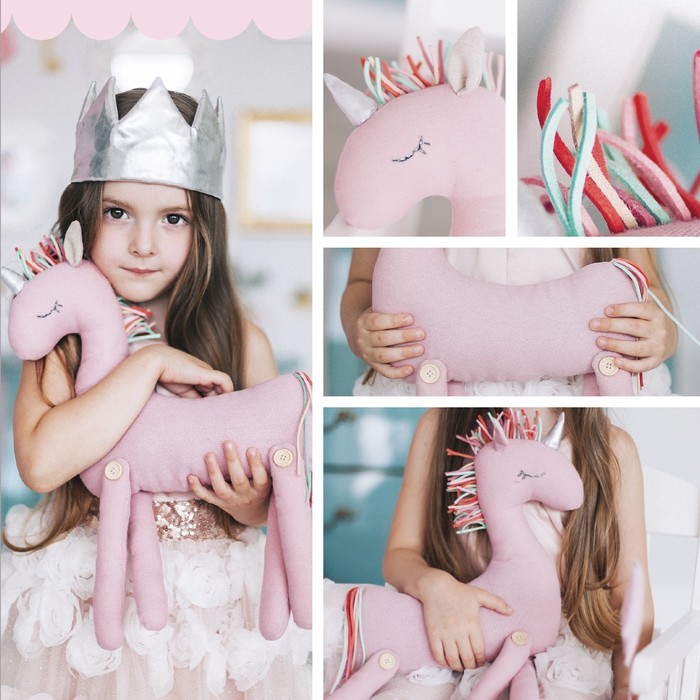 Мягкая игрушка «Мягкий Единорожка», набор для шитья, 15,6 × 22,4 × 5,2 см