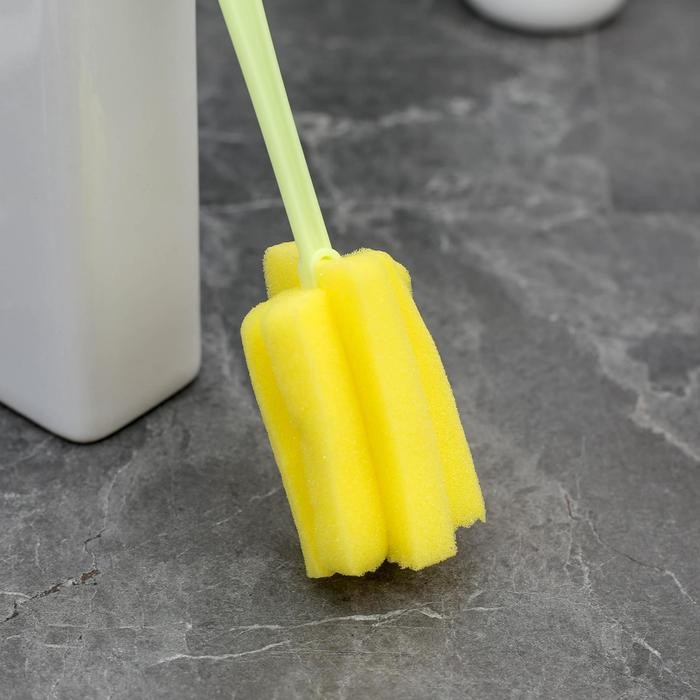 Ёршик для посуды «Тюльпан», 24×5 см, цвет МИКС