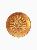 Значок «Полиция. ДПС», цветной в золоте