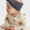 Повязка вязаная для девочки Крошка Я, 17 см, серая
