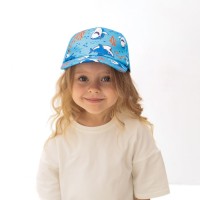 Кепка детская MINAKU "Акулы" цвет голубой, р-р 52