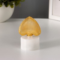 Фигурка светящаяся RISALUX «Сердце», LED-ночник, 0.3 Вт, 3.5×4×6.5 см