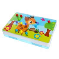 Конструктор винтовой «Конструктики» с шуруповёртом, 224 детали + 8 карточек