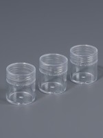 Набор баночек для мелочей, d=2.5×3 см, 6 мл, 3 шт., прозрачный