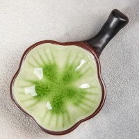 Соусник «Таллула», 11,5×7,5×3 см, цвет зелёный